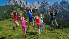 Oostenrijk, Salzburgerland - kids in de bergen